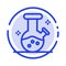 Demo flask, Lab, Potion Blue Dotted Line Line Icon