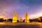 Democracy Monument in Sunset, Bangkok, Thailand