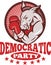 Democrat Donkey Mascot Boxing