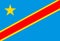 Democratic Republic of the Congo flag. National current flag, government and geography emblem. Flat style.