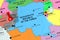 Democratic Republic of the Congo, Kinshasa - capital city, pinned on political map