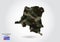 Democratic Republic of Congo map with camouflage pattern, Forest - green texture in map. Military concept for army, soldier and