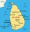 Democratic Socialist Republic of Sri Lanka - map