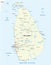 Democratic Socialist Republic of Sri Lanka Railway map