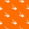 Demolish truck pattern vector orange