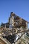 Demolition of an old wooden house