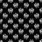 Demon Sculpture Motif Seamless Pattern