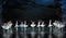 Demons hidden in the Swan Group-ballet Swan Lake