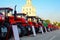 Demonstration of `BELARUS` tractors produced by the Minsk Tractor Plant