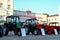 Demonstration of `BELARUS` tractors produced by the Minsk Tractor Plant