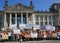 Demonstration in front Berlin Parliament/Reichstag