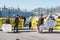 Demonstration in front of Juan Carlos I in Bilbao