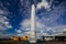 Demonstration of space technology, EADS Ariane space rocket in Le Bourget Air and Space Museum in Paris, France