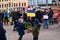 A demonstration supporting the Ukraine against the recent attack by Russia took place in Markt