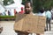 Demonstrator Holds Sign in Ferguson Demonstrations