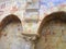 Demre, Turkey - July 2, 2019: Ancient frescoes in St. Nicholas Byzantine Greek Church in Demre, Turkey