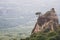 Demurge mountain. Crimea landscape, pine tree on a rock