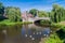 DEN BOSCH, NETHERLANDS - AUGUST 30, 2016: Bridge over a canal in Den Bosch, Netherlan