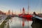 Den Helder, Netherlands. November 2022. Lightship Texel in the harbor of Den Helder.