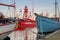 Den Helder, Netherlands. November 2022. Lightship Texel in the harbor of Den Helder.