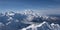 Denali Mountain with clouds and snow