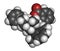 Denatonium benzoate bittering agent. 3D rendering. Atoms are represented as spheres with conventional color coding: hydrogen (