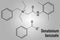 Denatonium benzoate bittering agent. Skeletal formula. Chemical structure