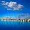 Denia marina port in Alicante Spain with boats