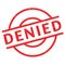 Denied rubber stamp