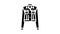 denim jacket outerwear female glyph icon animation