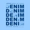 Denim spirit of japan vintage jeans typography abstract