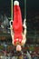 Denis Abliazin of Russian Federation competes at the Men`s Rings Final on artistic gymnastics competition at Rio 2016 Olympic Game