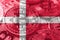 Denmark bitcoin flag, national flag cryptocurrency concept