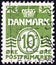 DENMARK - CIRCA 1950: A stamp printed in Denmark shows Wavy Lines, circa 1950.