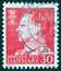 DENMARK - CIRCA 1962: A stamp printed in Denmark shows King Frederick IX, circa 1962.
