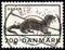 DENMARK - CIRCA 1975: stamp 200 Danish ore printed by Denmark, shows animal Eurasian Otter Lutra lutra, fauna, circa 1975