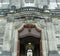 Denmark, Copenhagen, Christiansborg Palace, door with pediment