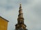 Denmark, Copenhagen, Christianshavn, 29 Sankt Annae Gade, church of Our Saviour, the spiral spire of the church