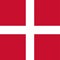 Denmark flag. Correct RGB colours