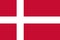 Denmark flag. Icon of danish. National flag of danmark. Logo of dannebrog and copenhagen. Red background with white cross. Nordic