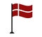 Denmark flag icon illustrated