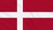 Denmark flag waving cloth background, loop