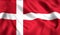 Denmark flag waving in the wind