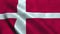 Denmark flag waving in the wind. National flag Kingdom of Denmark