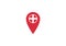 Denmark Location pin map navigation label symbol