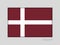 Denmark Orlogsflaget Variant Flag. National Ensign Aspect Ratio