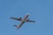 DENPASAR,BALI/INDONESIA-JUNE 08 2019: Wings Air aeroplane Propeller model is flying from Ngurah Rai International Airport Bali,