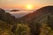 Dense Fog over Pacific Ocean in Coastal California