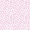 Dense hand drawn pink confetti polka dot design. Seamless vector pattern on white background. Great for wellness, beauty