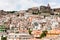 Dense houses in ancient sicilian mountain town